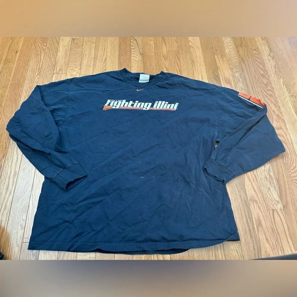 Vintage Nike Fighting Illini Long Sleeve Tshirt